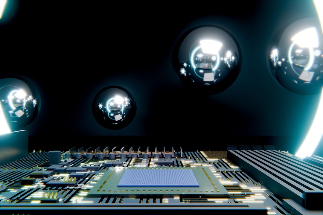 futuristic technology concept
