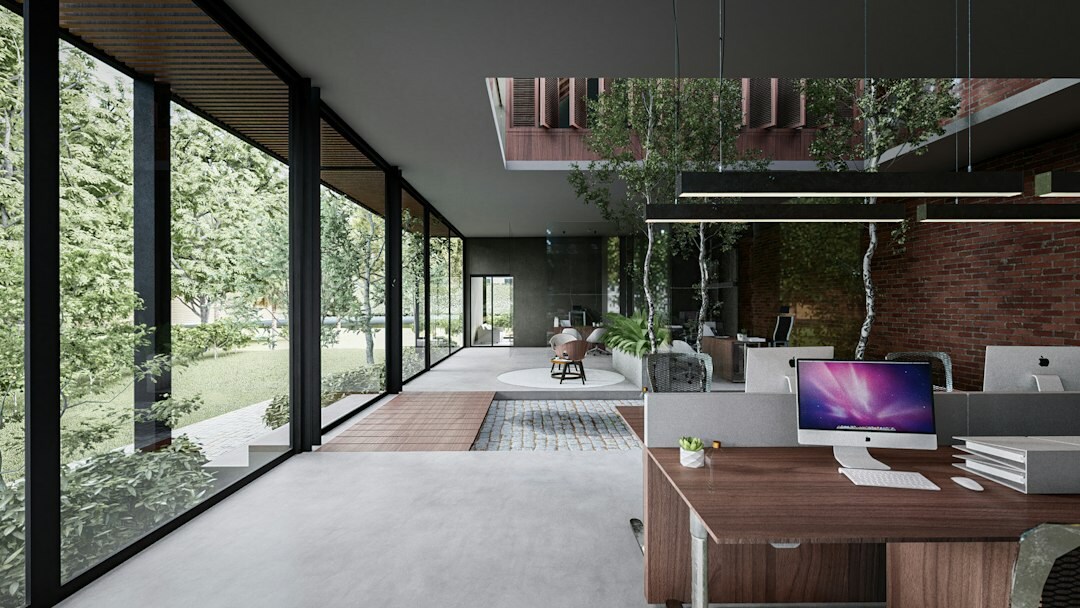 modern office workspace
